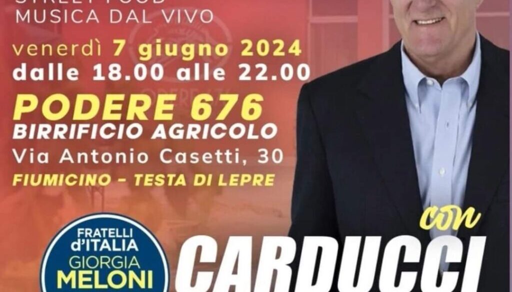 FESTA DI CHIUSURA CAMPAGNA ELETTORALE FRANCESCO CARDUCCI